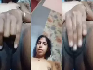 Desi Girl Shows Boobs and  Fingering