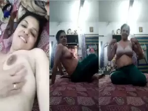 Desi Bhabhi Shows her boobs and Pussy