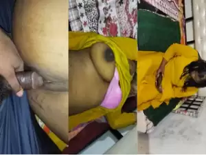 Desi Wife Boobs Pressing and Fucking