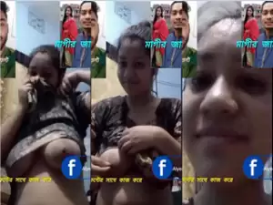 Horny Desi Girl Shows Boobs For Lover Part 2