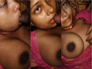 Desi Wife Blowjob and Hubby Cum On Her Boobs