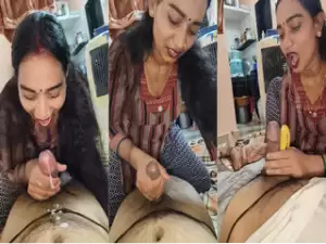 Sexy Desi Wife Blowjob Till Hubby Not Cum