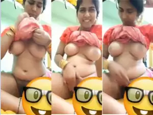 Horny Desi Bhabhi Shows her Boobs and pussy