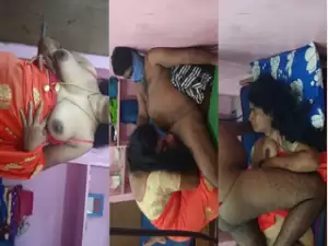Desi Tamil Wife Blowjob and Fucking