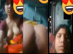 Desi Bhabhi Shows Her Boobs and Ass