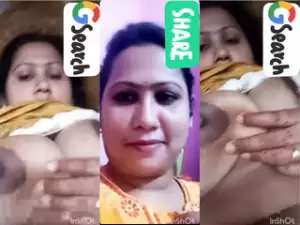 Desi Wife Shows her Boobs On VC Part 1