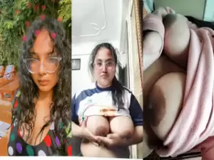 Horny BBW Girl Shows her Big Boobs
