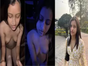 Horny Desi Girl Blowjob and Lover Cum On Her Face
