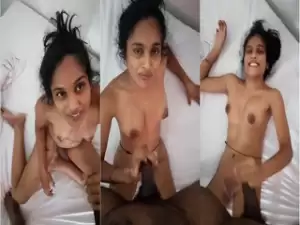 Cute Tamil Girl Give handjob Till Lover Not Cum