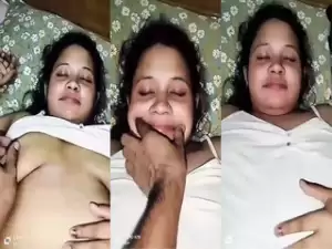 Desi Bhabhi Boobs Pressing and Fucking