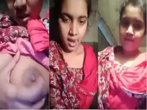 Desi girl Play With Her Boobs part 2
