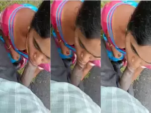 Desi Bhabhi OutDoor Blowjob
