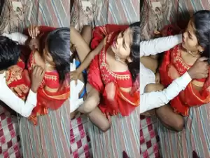 Desi Wife Boobs Pressing and Fucking