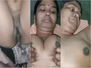 Desi Wife Boobs Pressing and Fucking