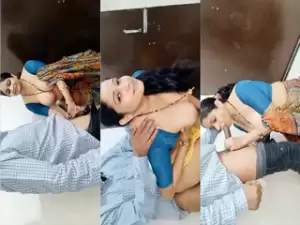 Desi Wife Blowjob and Standing Fucking
