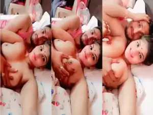 Desi Wife Boobs Pressing By Hubby