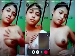 Sexy Desi girl Shows Her Boobs On VC