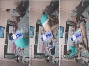 Desi Wife Fucking and Boobs Video Capture In CCTv Part 1