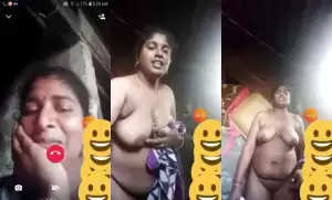 Horny Desi Vlg Bhabhi Shows Nude Body On VC