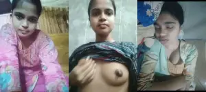 Cute Desi Vlg Girl Shows her Boobs and Pussy Part 3