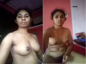 Today Exclusive- Desi Village Girl Record Nude Selfie For Lover