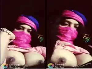 Exclusive- Desi Girl Nina Showing Her Milky Boobs