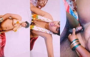 Desi Telugu Bhabhi Blowjob and Fucking