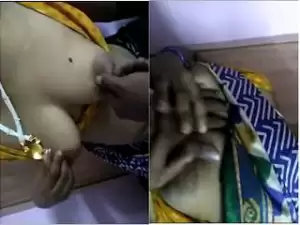 Exclusive- Desi Horny Maid Boob Pressing By House owner