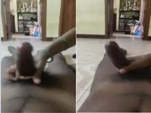 Exclusive- Desi Maid Gives Nice Handjob to House Owner