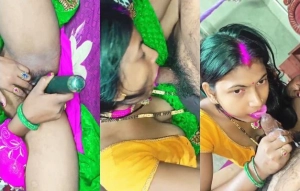 Horny Desi Boudi Blowjob
