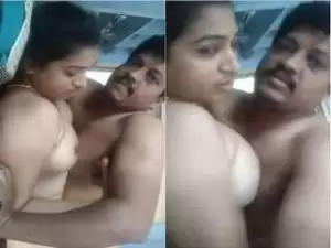 Today Exclusive- Sexy Telugu Bhabhi Boob Sucking And HArd Fucked By hubby