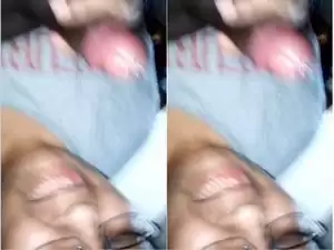 Today Exclusive- Sexy look Desi Tamil Wife Sucking Hubby Dick PArt2