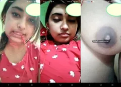 Cute Desi Girl Shows Boobs on VC