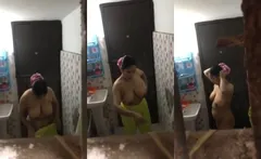 Desi Big Boob Bhabhi Bathing Capture