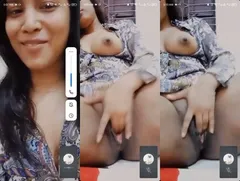 Cute Desi Girl Shows Boobs and Fingering