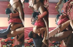 Desi Threesome Blowjob and Fucking