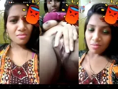 Horny Desi Girl Shows Boobs and Pussy On VC