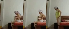 Horny Desi Bhabhi Wearing Cloths after Bathing