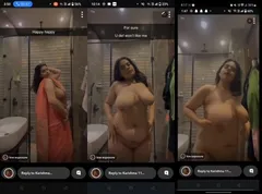 Sexy Desi BBW Girl Bathing
