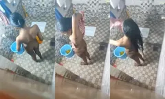 Desi Girl Bathing Capture