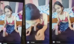 Horny Desi Girl Sucking Dick