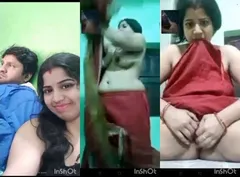 Horny Desi Bhabhi Shows Boobs and Pussy On VC
