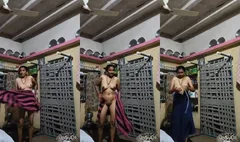Desi Momo Wearing Cloths