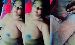 Desi BBW Bhabhi Shows Big Boobs and pussy