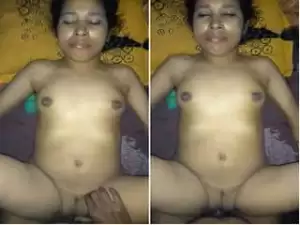 Today Exclusive- Sexy Desi Wife Boob Pressing and hard Fucked By Hubby
