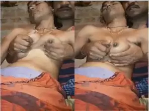 Today Exclusive- Desi Village Bhabhi Boob Sucking By Huuby