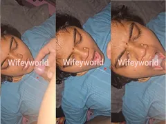 Horny Desi Bhabhi Blowjob and Hubby CUmm On her Mouth Part 2