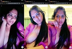 Telugu Girl Anu Shows Boobs Part 1