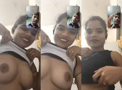 Desi Shy Girl Shows Boobs On VC