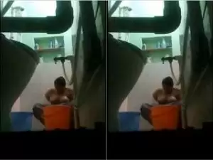 Today Exclusive- Big Boob Indian Bhabhi Bathing Capture By Hidden Cam